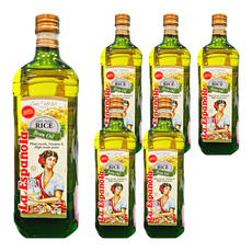La Espanola 100%純玄米油，含糙米γ-穀維素，耐高溫，低油煙，含植物固醇，不含膽固醇, 1L, 6瓶