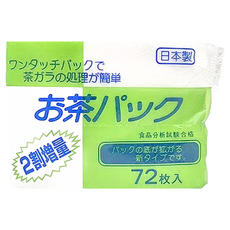 茶包袋 9.5 x 7cm 72個入 - 食品級濾紙,各式茶葉適用, 1包