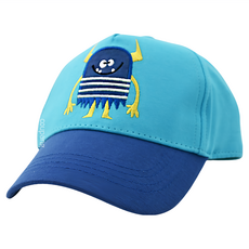 Flapjack kids 防曬透氣棒球帽, 俏皮可愛怪獸造型, UPF50+高防曬, 輕盈透氣, M(頭圍52~54cm), 怪獸