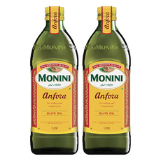 MONINI Oils 純橄欖油 1L 2瓶組, 義大利原裝進口，適合煎煮炒炸, 2瓶