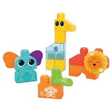 MEGA BLOKS 美高積木 Rock 'n Rattle Safari 動物積木玩具套裝, 野生動物園, 1組