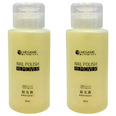 MEGAMIE 按壓式去光液, 溫和指甲油去光水 300ml, 2瓶