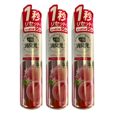 KOBAYASHI 小林製藥 消臭元 白桃 浴廁芳香噴霧, 一秒除臭, 浴廁芳香劑, 280ml, 3瓶