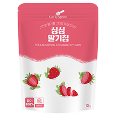 리틀스푼 동결건조 싱싱 딸기칩, 13g, 6개