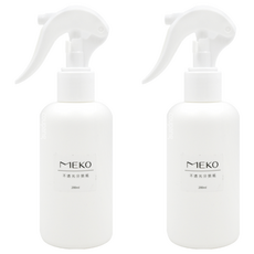 MEKO 不透光分裝噴槍瓶 200ml, 攜帶方便, 優良材質, 用於分裝化妝水等液態類, 可分裝酒精(建議稀釋至70-75度), 白色, 2瓶