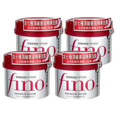 fino 高效滲透護髮膜，含七種美容液精華，修護分叉 撫平毛躁 強韌髮芯 深層滋養, 230g, 4罐