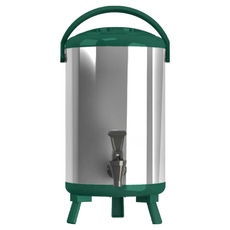 WORTH IT 渥思 日式不鏽鋼保溫茶桶 10公升 孔雀綠, 10L, 1個