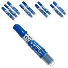 PILOT 百樂 可換卡水白板筆, 藍色酒精性墨水, 筆跡幅度2.3mm, WMBM-12L, 藍色, 10支