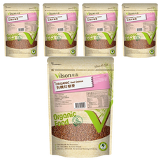 Vilson 米森 有機紅藜麥 200g，無殘農，無化肥，紅藜脫殼，南美紅藜，全素, 5包