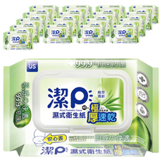 US baby 優生 濕式衛生紙 植萃清新, 99.9%抗菌, 弱酸性配方, 全家適用, 厚不易破, 100%原生木漿, 100%可沖馬桶, 40張, 18包