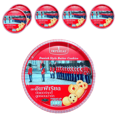 IMPERIAL 雙盟 御林軍丹麥奶酥, 香濃奶酥 口感扎實綿密 精緻鐵盒, 200g, 6盒