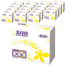 五月花 高效導水摺疊擦手紙 精巧版, 200抽, 20包