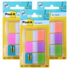 3M Post-it 利貼 抽取式標籤 6色, 60張, 3組