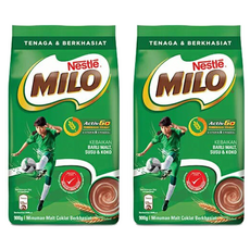 MILO 美祿 經典原味補充包900g，2包入 - 香濃巧克力麥芽飲品，全家大小都喜愛, 900g, 2包