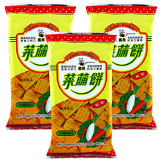 黑熊 菜脯餅, 臺灣古早味零嘴 鹹香帶甜 脆脆脆, 65g, 3包