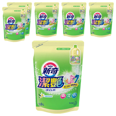 Haiter 新奇潔艷漂白水補充包，高效去漬增艷, 1.6L, 6包