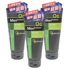 MENTHOLATUM 曼秀雷敦極淨抗痘控油洗面乳，積雪草萃取，清涼薄荷，水解藻膠, 100g, 3條