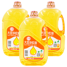 台糖大豆沙拉油，不飽和脂肪酸含量80%以上，經濟實惠，適合煎、煮、炒及製作沙拉, 3L, 3瓶