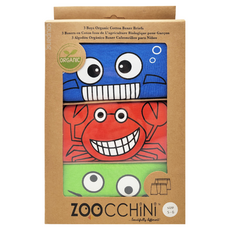 ZOOCCHiNi 男童款有機棉內褲3件組, 美國設計, 動物造型, 材質柔軟細緻, 透氣舒適, 5y~6y, 海洋