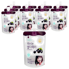 bebefood 寶寶福德 韓國 接骨木莓果汁, 營養豐富, 果寡糖, 吸嘴設計, 80毫升, 80ml, 10包