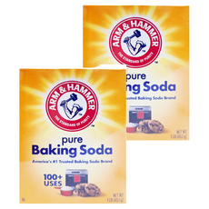 ARM&HAMMER 小蘇打粉萬用清潔劑, 純天然無毒, 可清除地毯/衣櫥/椅墊, 去除冰箱/烤箱異味, 453g, 2盒