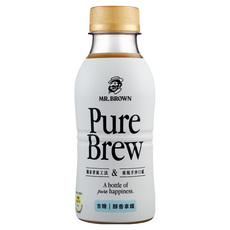 金車 MR.BROWN 伯朗咖啡 Pure Brew 醇香拿鐵 24瓶裝, 24瓶, 350ml