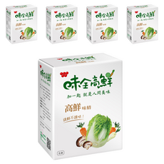 味全 高鮮味精 500g, 嚴選台灣契作蔬果原料製作, 原料通過農殘檢驗, 獨家日本造粒技術, 5盒