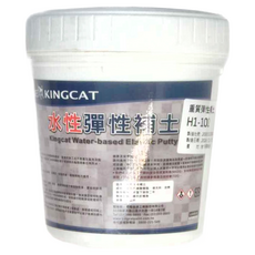 KINGCAT 貓王油漆 水性彈性補土 H1-102，1公升, 白色, 1L, 1罐