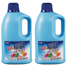 藍寶增豔漂白水，除臭防霉，適用於花色衣物, 3L, 2瓶