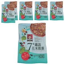 QUAKER 桂格 免浸泡7+纖蔬花米穀飯, 650g, 6包