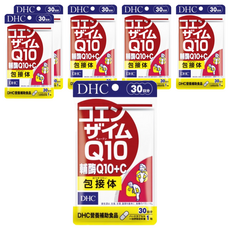 DHC 輔酶Q10+C膠囊食品, 含維生素C, 促進代謝, 養顏美容, 30日份, 30顆, 209mg, 6包
