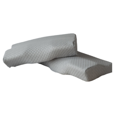 LIV MOM 3D記憶枕 附枕套, 50x30x5~10cm 灰色, 提供完美支撐，方便清洗，提升睡眠品質, 50 x 30 x 5~10cm, 1組