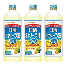 OilliO 油菜籽油, 嚴選優良芥花籽製成, 1kg, 3瓶