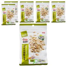 ViVa 萬歲牌 蒜味珍珠開心果, 果仁飽滿, 口感清甜脆爽, 100g, 6包