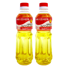 台糖 大豆沙拉油 600ml, 100%黃豆萃取提煉，無雜質, 2瓶