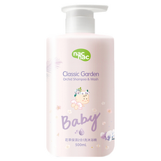 nac nac 花萃保濕2合1洗沐浴精, 500ml, 1瓶