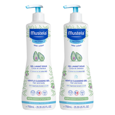 mustela 慕之恬廊 兒童洗髮沐浴雙潔乳, 750ml, 2瓶
