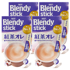 AGF Blendy 紅茶歐蕾, 香濃皇家奶茶, 8入, 9.5g, 8包, 4盒