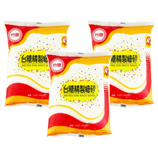 台糖 精製細砂糖, 甜度適中, 品質優良, 1kg, 3包