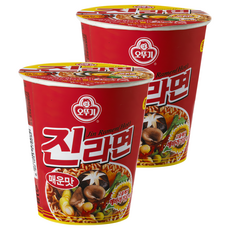 OTTOGI 不倒翁 杯麵 金拉麵 辛辣 65g, 2入