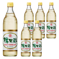 KONG YEN 工研 糯米醋 600ml, 糯米釀造, 酸度4.5%以上, 6瓶