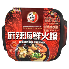 元泰碩宴 自煮精緻火鍋套餐 麻辣海鮮火鍋, 370g, 1盒