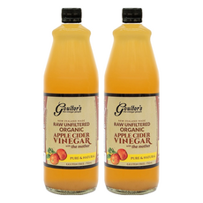 Goulter's 紐西蘭有機蘋果醋 未過濾，750毫升，保留醋母, 750ml, 2瓶