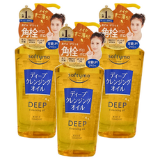 KOSE 高絲 softymo 絲芙蒂 深層潔顏卸粧油, 容量240mL, 240ml, 3罐