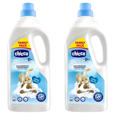 Chicco 超濃縮嬰兒衣物柔軟精, 1500ml, 家庭號包裝, 1.5L, 2瓶