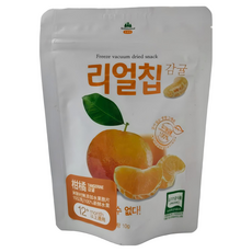Ssalgwaja 米餅村 無添加寶寶水果脆片, 100%水果製成, 10g, 1包, 柑橘