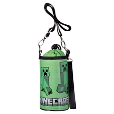 Skater PVPC6 500ml 水壺套保冷帶揹帶 Minecraft, 綠色