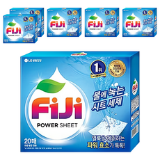 LG 生活健康 Fiji 飛漬 一紙淨洗衣紙, 20枚入 POWER SHEET, 20張, 6盒