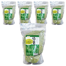 茂喜食品 進口嚴選綠豆, 600公克, 真空包裝, 600g, 5包