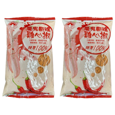 新光洋菜 魔鬼斷魂雞心椒粉，口感炸裂，香辣好滋味，辣度100%，等您挑戰, 300g, 2包